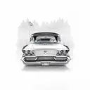 1957 Buick century  tattoo design idea