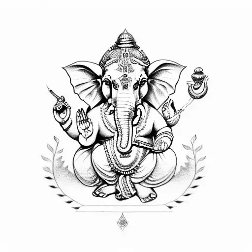 Ganesha tattoo design idea