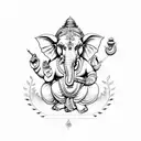 Ganesha tattoo design idea
