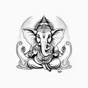 Ganesha tattoo design idea