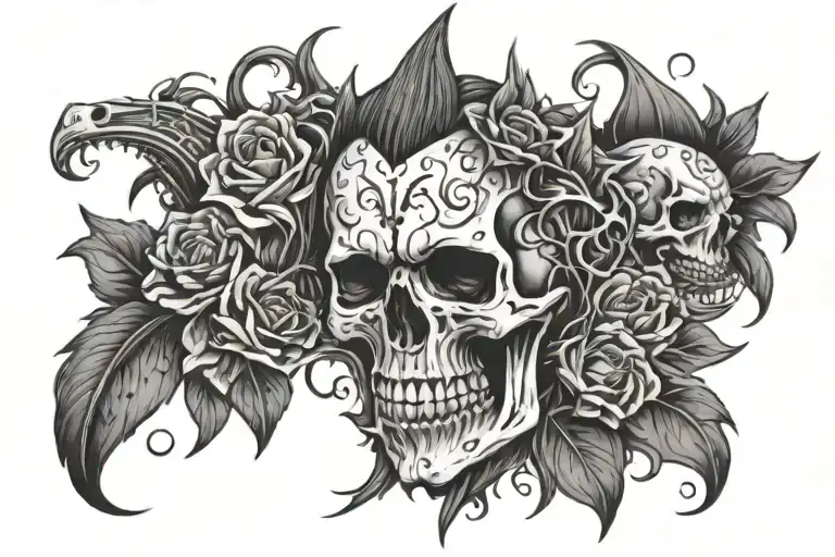 Deth, successful, reveng, goals tattoo design idea