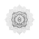 flower mandala tattoo design idea