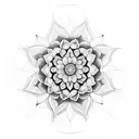 flower mandala tattoo design idea