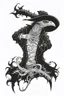a Bloodborne style tattoo tattoo design idea