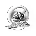 sisyphus tattoo design idea