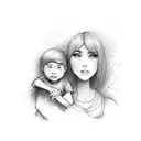 Mom AND son tattoo design idea