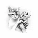 Mom AND son tattoo design idea