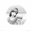 Mom AND son tattoo design idea