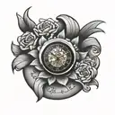 rolex logo tattoo design idea