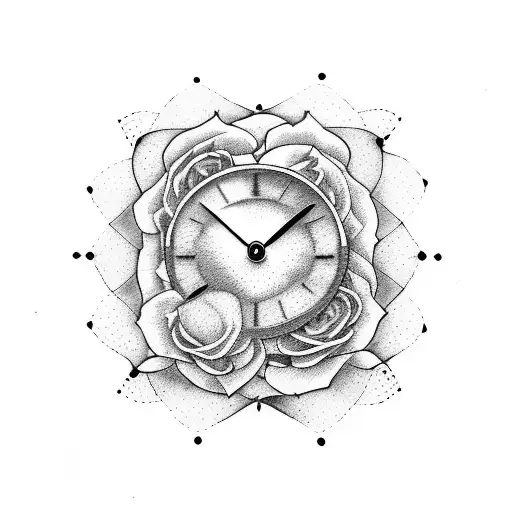 atlas, Rose,timeclock tattoo design idea