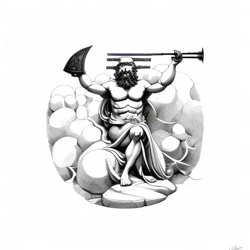 atlas greek mythology tattoo design idea