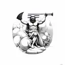 atlas greek mythology tattoo design idea