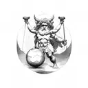 atlas greek mythology tattoo design idea