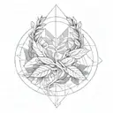 laurel wreath tattoo design idea