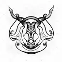 taurus  tattoo design idea
