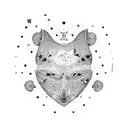 A unique design featuring a heart-shaped constellation of freckles on the gluteus tattoo design idea