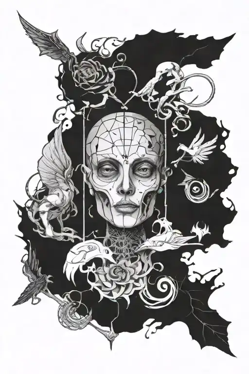 post human: nex gen album cover by Bring me the Horizon tattoo design idea