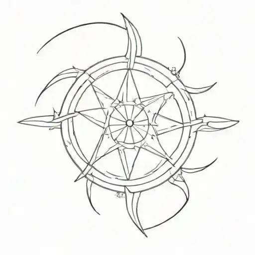 the wheel of time tattoo design idea