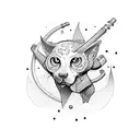 BEERS BABES BARBELLS  tattoo design idea
