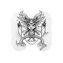 BEERS BABES BARBELLS  tattoo design idea