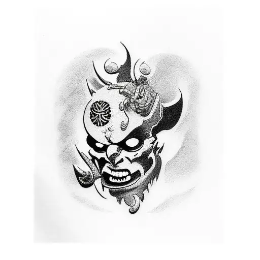 hellboy  tattoo design idea