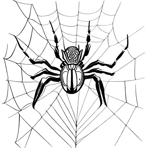 half spider and half jackal  tattoo design idea