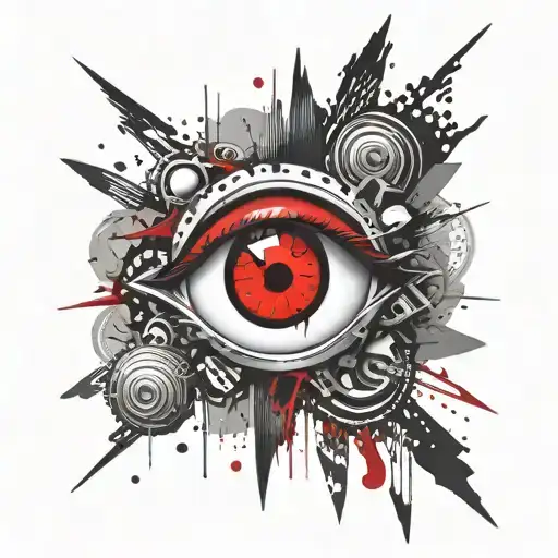 sharingan eyes tattoo design idea