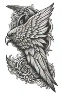 wing left one tattoo design idea