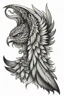wing left one tattoo design idea