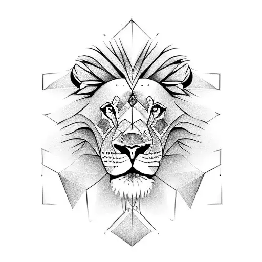 Majestic Lion Tattoo Design Download High Resolution Digital Art PNG  Transparent Background Printable SVG Tattoo Stencil - Etsy Norway