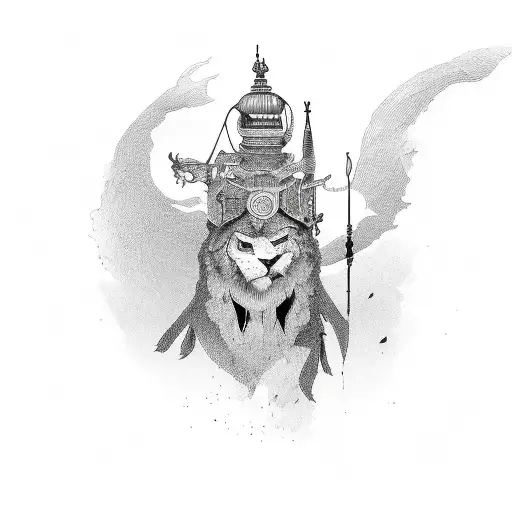 backpacker tattoo design idea