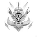 Maya warrior tattoo design idea