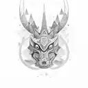 totem corruja touro lobo tattoo design idea