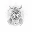 totem corruja touro lobo tattoo design idea