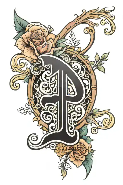 coverup with an initial AH tattoo design idea