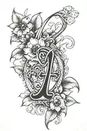 coverup with an initial AH tattoo design idea