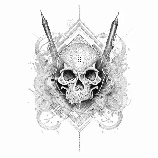 musicians chaos tattoo design idea