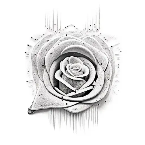 darth vaders melted helmet with padmes funeral flower growing out of it tattoo design idea