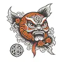 Daruma Doll tattoo design idea