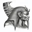 pharaoh tattoo design idea