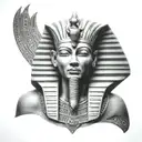 pharaoh tattoo design idea
