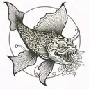 catfish tattoo tattoo design idea