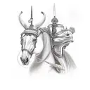 1800s Calvary  tattoo design idea