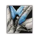 blue jay feather  tattoo design idea