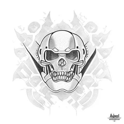 American football Kev tattoo design idea