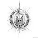 American football Kevin hegarty lightning  tattoo design idea