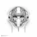 American football Kevin hegarty lightning  tattoo design idea