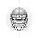 American football Kevin hegarty lightning  tattoo design idea