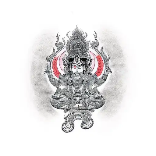 hindu gods tattoo design idea