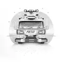 A police vehicle burning  tattoo design idea